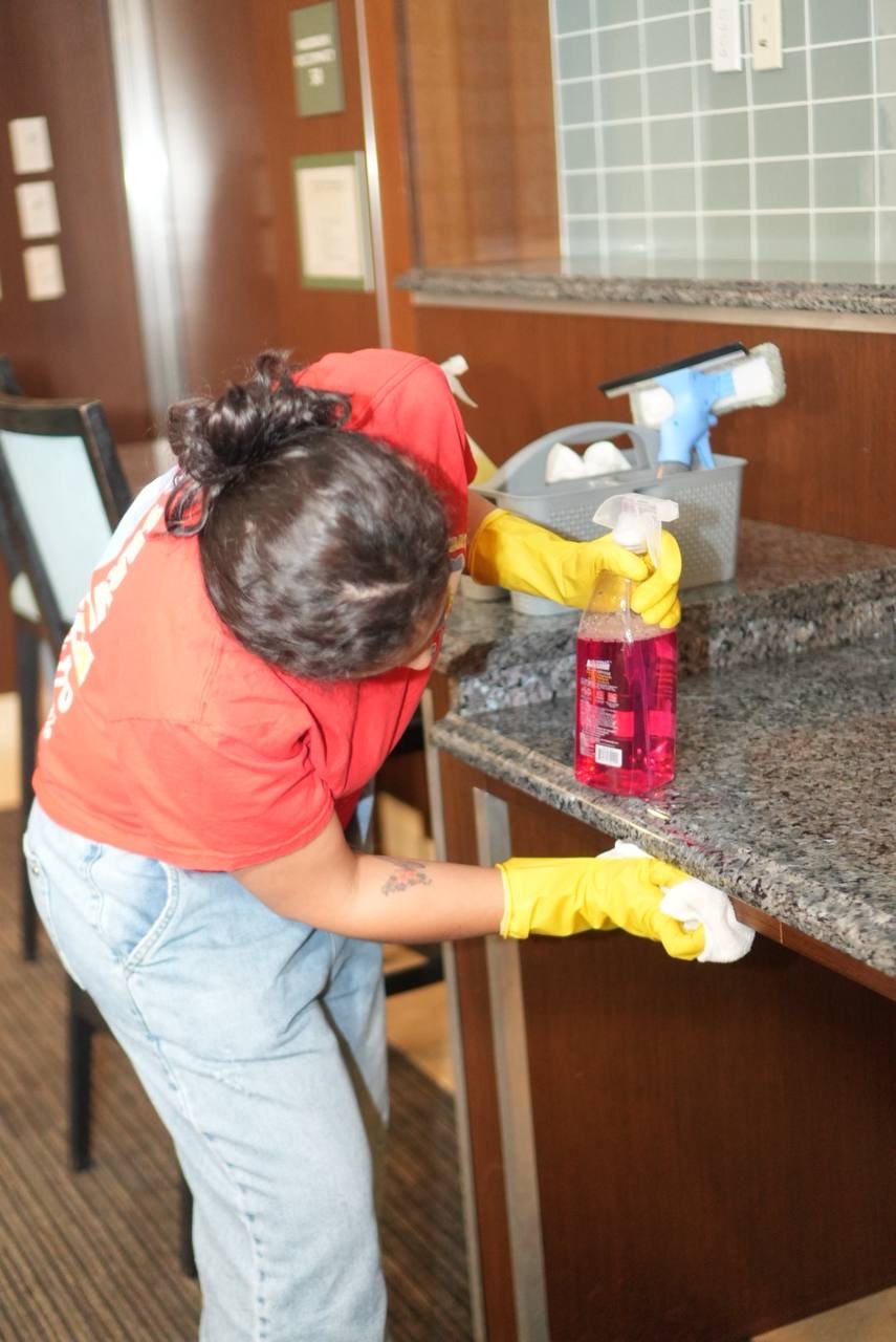 SAFE JPA cleaner detailing a kitchen